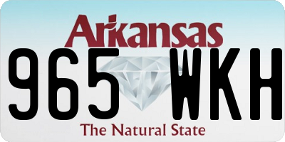 AR license plate 965WKH