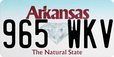AR license plate 965WKV