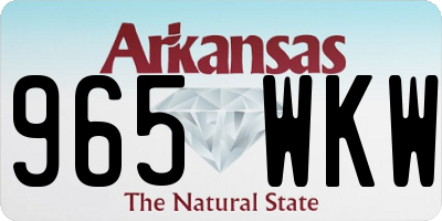 AR license plate 965WKW