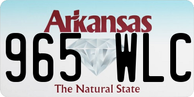 AR license plate 965WLC