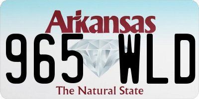 AR license plate 965WLD