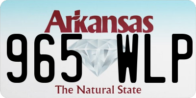 AR license plate 965WLP
