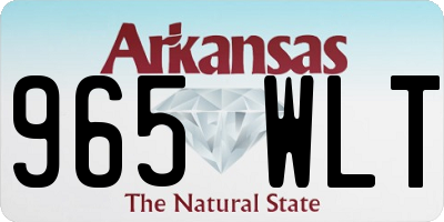 AR license plate 965WLT