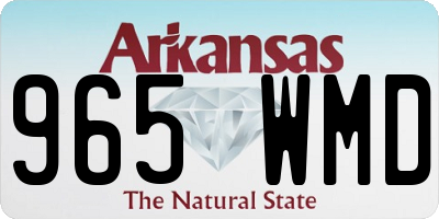 AR license plate 965WMD