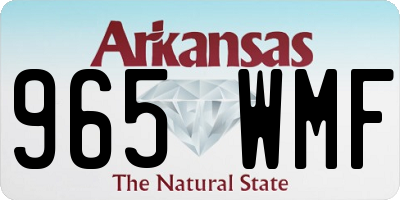 AR license plate 965WMF