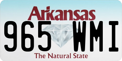 AR license plate 965WMI