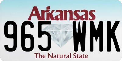 AR license plate 965WMK