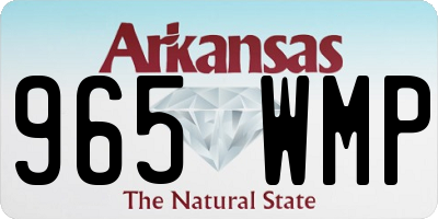 AR license plate 965WMP