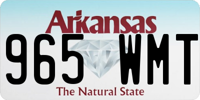 AR license plate 965WMT