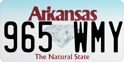 AR license plate 965WMY
