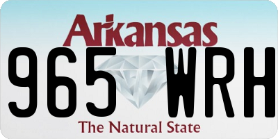 AR license plate 965WRH