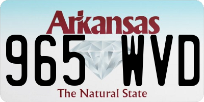 AR license plate 965WVD
