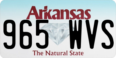 AR license plate 965WVS