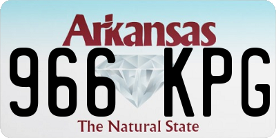 AR license plate 966KPG