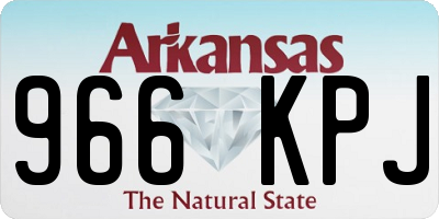 AR license plate 966KPJ