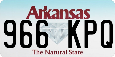 AR license plate 966KPQ