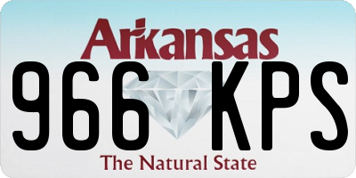 AR license plate 966KPS