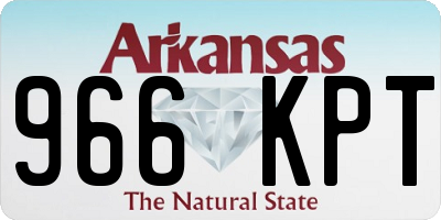 AR license plate 966KPT