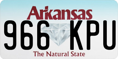 AR license plate 966KPU