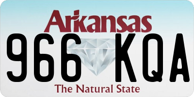 AR license plate 966KQA