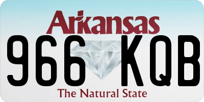 AR license plate 966KQB