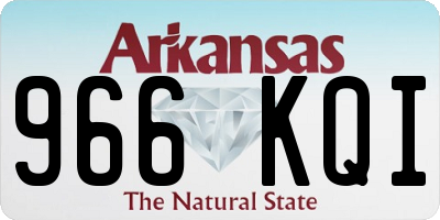 AR license plate 966KQI