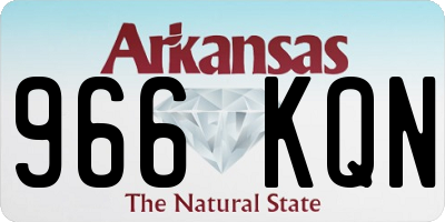 AR license plate 966KQN