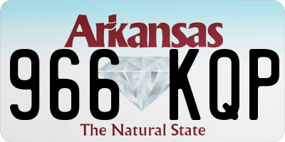 AR license plate 966KQP