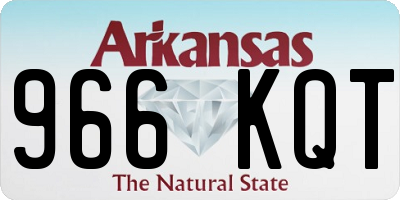 AR license plate 966KQT