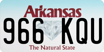 AR license plate 966KQU