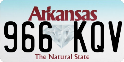 AR license plate 966KQV