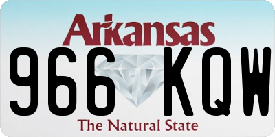 AR license plate 966KQW