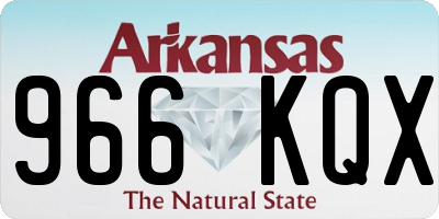 AR license plate 966KQX