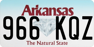 AR license plate 966KQZ