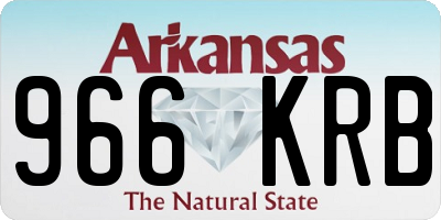 AR license plate 966KRB