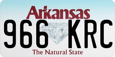 AR license plate 966KRC
