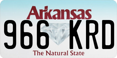 AR license plate 966KRD