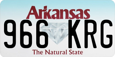 AR license plate 966KRG