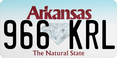 AR license plate 966KRL