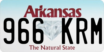 AR license plate 966KRM