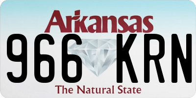 AR license plate 966KRN