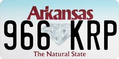 AR license plate 966KRP