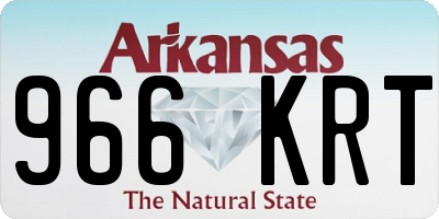 AR license plate 966KRT