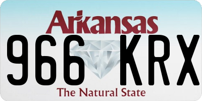 AR license plate 966KRX
