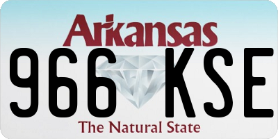 AR license plate 966KSE