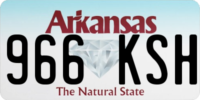 AR license plate 966KSH