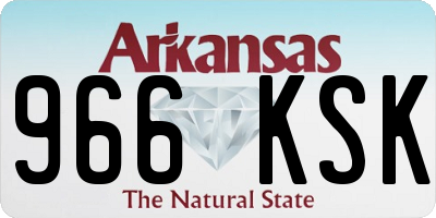 AR license plate 966KSK