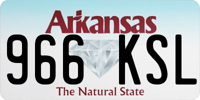 AR license plate 966KSL