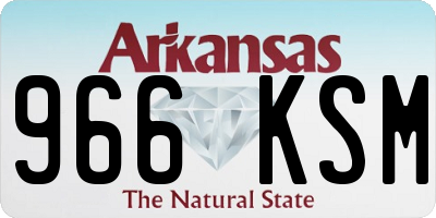 AR license plate 966KSM