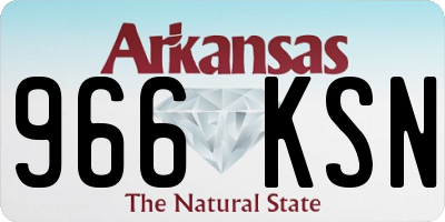 AR license plate 966KSN